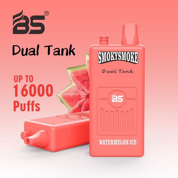 Долговечный Breze Stiik 18ml+18ml Dual Tank 16000 Puffs Ondosable Vape Электронные сигареты, предварительно заполненная 36 мл 650 мАч.