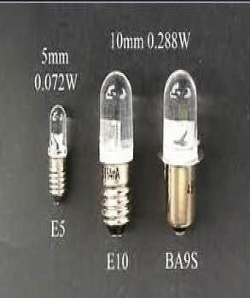 E5 1 LED -Ersatzlampe 5 LED Light Bulbe5 1 LED Miniatur Bajonettlampe 12V Weiß 9610725