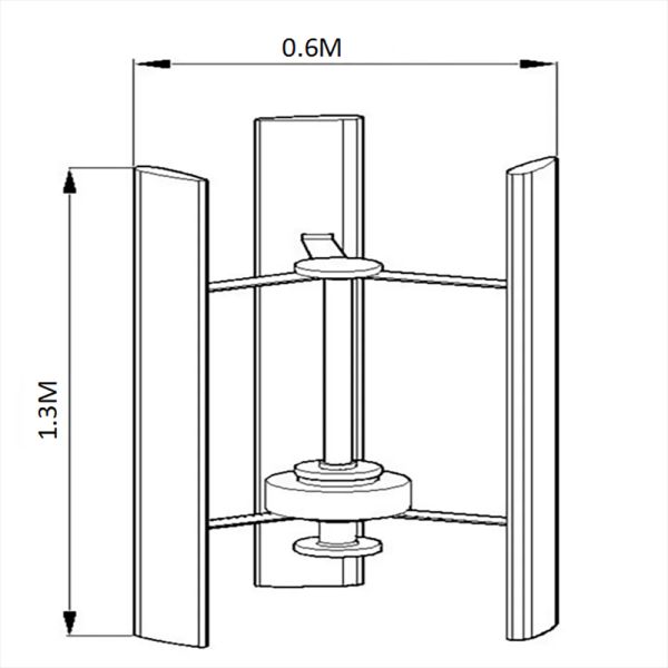 10 kW Windgenerator Alternative Energiewindturbinenleistung permanent Maglev 12V 24 V 48 V