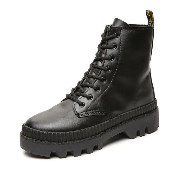 Stiefel Boots Herren Nonslip wasserdicht 2021 Winter Herrenschuhe Hightop Werkzeugplattform kurze Stiefel Britische Allmatch Army Boots Männer Männer