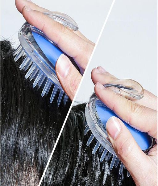 Круглое массажер с силиконовой головкой, чтобы вымыть массаж кожу головы щетки зуд зароночной пластиковой головки Meridian Comb8201689