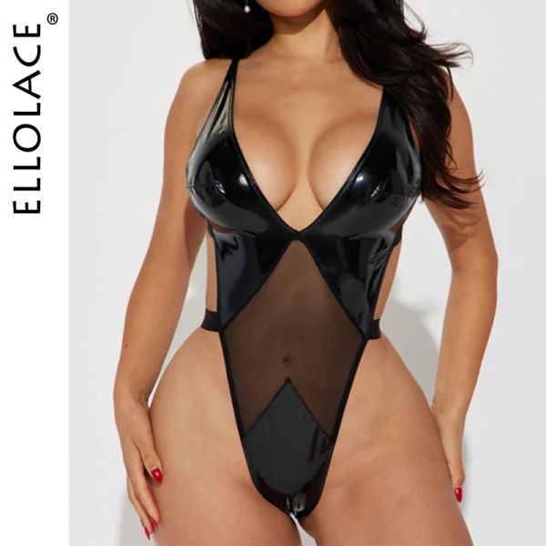 Ellolace Latex Bodysuithsss Fantasy Baby Dolls Body Mujer Fetish Babydoll кружев