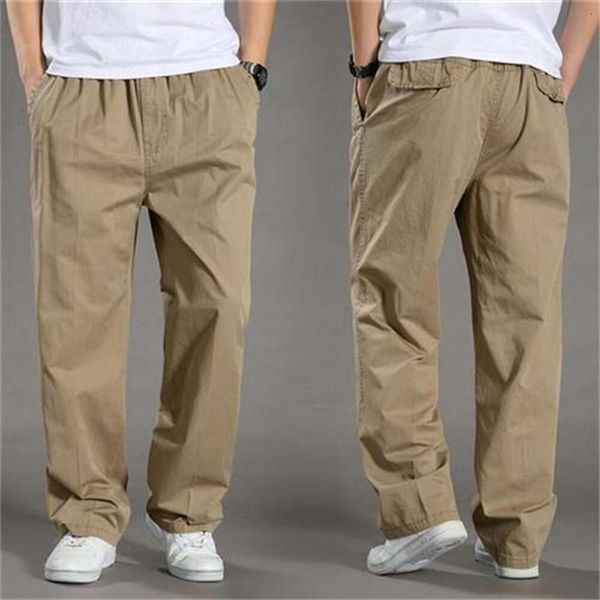 Pantaloni casual autunnali, pantaloni per gambe dritti sciolti da uomo, pantaloni a gamba larga di grandi dimensioni, pantaloni lunghi, pantaloni da lavoro a più tasca