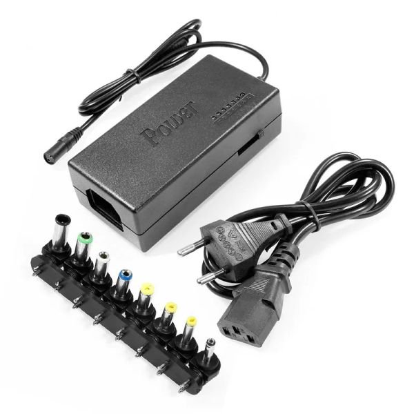 Adaptör Yeni Varış 1 PC Evrensel Güç Adaptörü 96W 12V - 24V Dell Toshiba HP ASUS ACER dizüstü bilgisayarlar için ayarlanabilir taşınabilir şarj cihazı