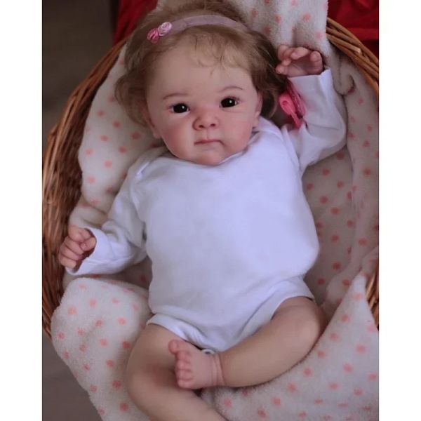 49 см. Бетти новорожденный размер ребенка уже закончен, Reborn Baby Doll 3D -ручная рука детальная окрашенная кожа Видимые вены