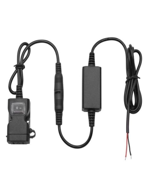 1pcs 31AMP Su Geçirmez Motosiklet Çift USB Şarj Cihazı Kiti USB Adaptör Kablolu Telefon Tablet GPS Şarj Cihazı Kablo Kablo Dışı ile29873731808710