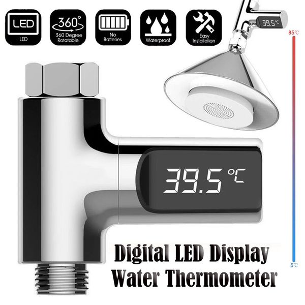 Display doccia digitale LED Display Acqua Termometro Monito