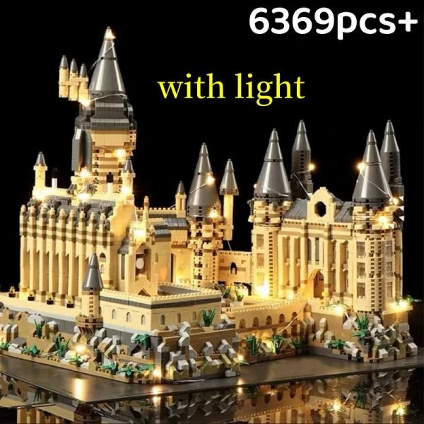 Micro Bricks City Creative mittelalterliche Magie Schloss Serie School Architektur Palace Model Bausteine Geschenke Kinderversammlung Spielzeug Spielzeug