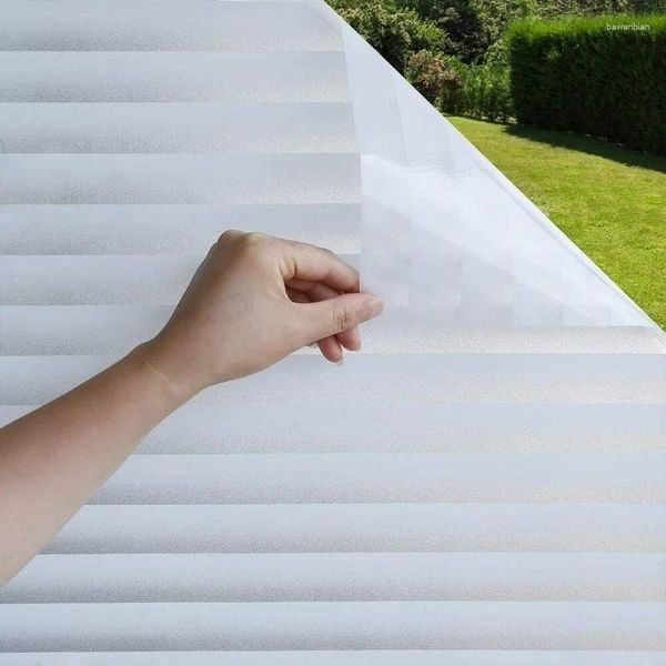 Adesivi per finestre Privacy Protection Glass Films Blinds Effect di adsorbimento elettrostatico Casa e ufficio glassati