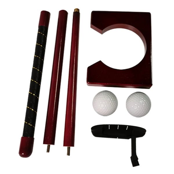 Set da golf putter mini kit di pratica dell'attrezzatura da golf con palla da putter staccabile, strumento di allenamento da golf