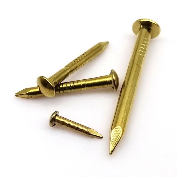 10/20/50/100pcs 1,2 mm 1,5 mm 2mm 2,8 mm Möbel Scharnier Trommelschmuck Schmuck Golden Pure Copper kleiner Mini Round Head Nagel