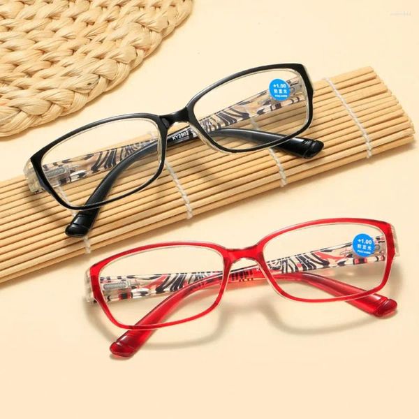 Güneş gözlükleri moda zarif portatif çiçekler göz koruması, mavimsi hafif gözlükler ultra çerçeve okuma gözlükleri
