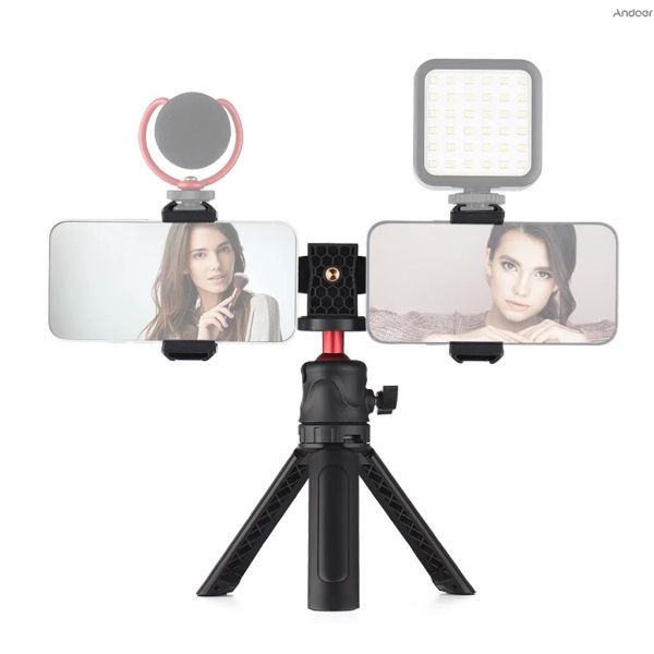 Trippiedi Selfie Stick Porta del telefono cellulare Mini treppiede multifunzionale portatile