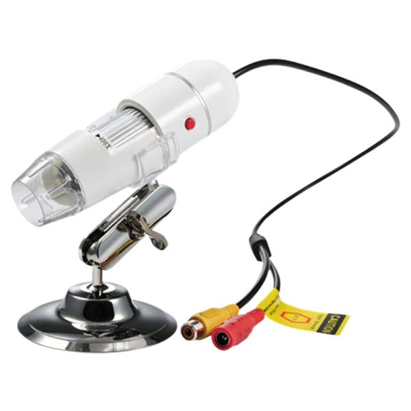 400x-1000x USB Microscope Professional Coms Sensor TV/AV Интерфейс цифровой микроскоп для электроники US Plug