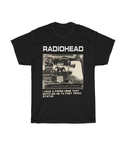 Radiohead camiseta dos homens moda de verão algodão camisetas crianças tops de hip hop ártico macacos tees mulheres rock garoto camisetas hombre 2205201353719