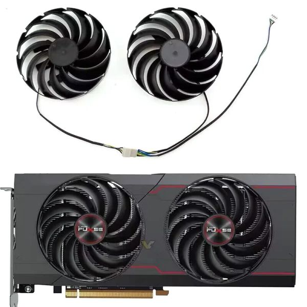 Pads FD10015M12D 95mm 4Pin RX6750XT Plus GPU -Kühler für Sapphire RX6700 6700XT 6750xt Plus Platinum Edition Graphics Card Cooling Lüfter