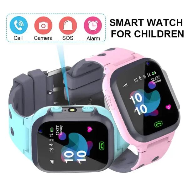 4G Smart Watch Boy Girl GPS Device de rastreamento do cartão SIM Vídeo Chamada de câmera à prova d'água com SOS