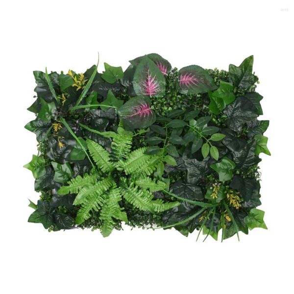 Flores decorativas de 60x40cm estilo artificial parede verde paisagem home jardim jungle decoração super plantas penduradas em painéis de vegetação grama