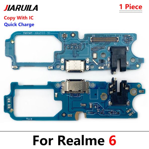 USB -Ladedock -Port -Board Flex -Kabel für Oppo Realme 7 6 6i 5 5i 3 Pro C11 C20 Ladungsscheibe Anschlussreparaturteile