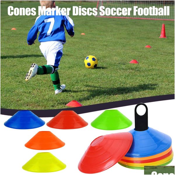Bälle 10pcslot 19cm Zapfen Marker Discs Soccer Football Training Sportunterhaltung Accessoires 230603 Drop Lieferung Outdoors Athleti Dhnuj