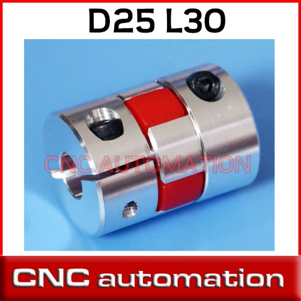 1pcs D25L30 Accoppiatore Accoppiamento Plum Albero Motore Connettore CNC Accoppiamenti flessibili 5/6/6.35/8/10/12/12.7 mm