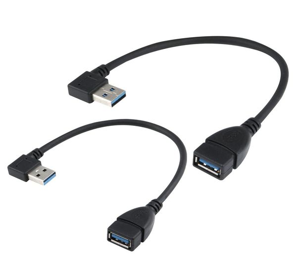 USB 3 0 Cavo di estensione Un angolo destro sinistro da maschio a femmina di 2 angolo destro blackleft9384128