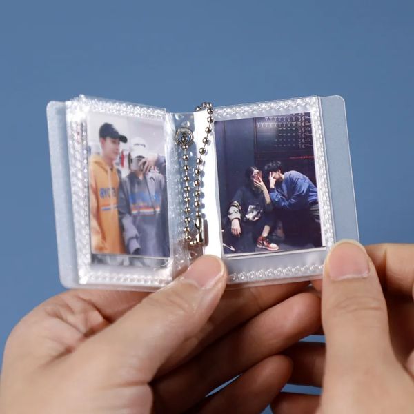 2024 2 Zoll Fotoalbum Notebook Cover Mini Ins Binder Cover Exquisit PVC Hollow Love Heart Binder Photocard Halter für Mini