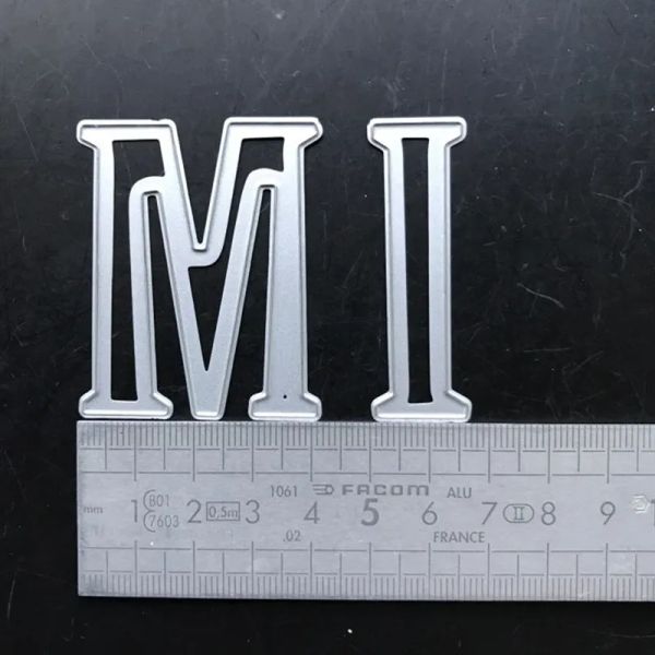 Metal Cutting Dies Cut Dies 26pcs Alphabet Letters Stêncil para álbum de fotos de scrapbooking DIY