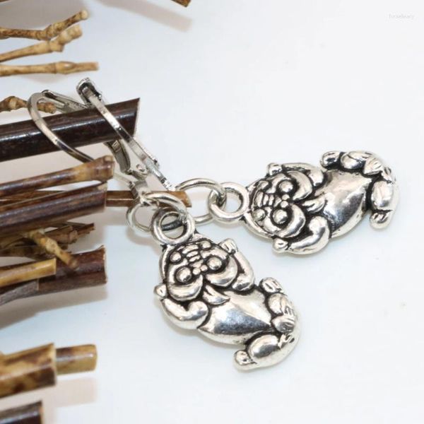 Dangle Ohrringe Ankunft Speziales Design Böhmen im Stil Elegantes Tibet Silberfarben-Tier Tropfen für Frauen Fein Schmuck B2673