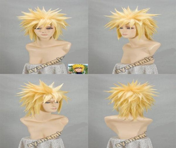 Naruto Yondaime Hokage Wave Feng Shui Door Blonde Short Comsplay Party Anime Wiggtgtgtgtgt Новое высокое качество 1766316