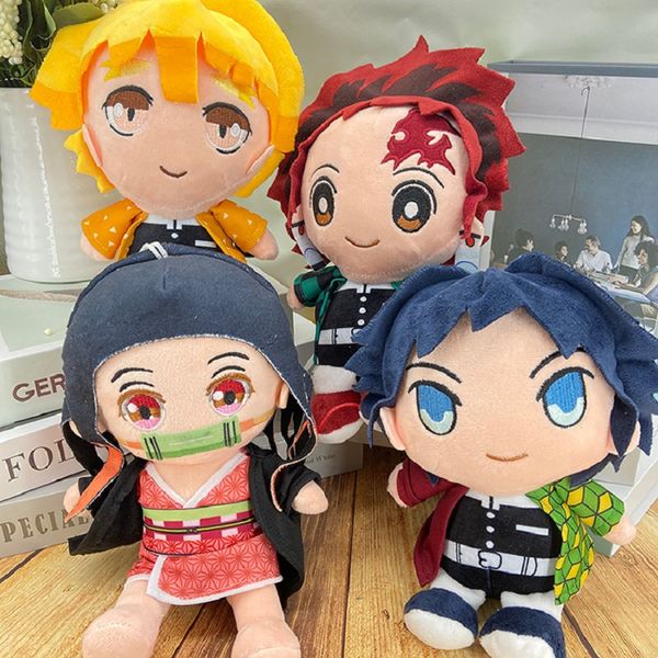 Factory Price all'ingrosso 4 Styles 20cm Demon Slayer Slayer Plush Toys Animation Film and Television periferiche Dolli per bambini