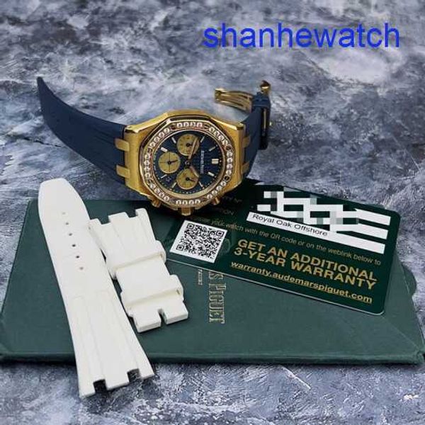 AP Athleisure Arms Watch Limited Epic Royal Oak Serie 26231ba Original Diamond 18K Chronograph Automatic Mechanic Womens Watch 37mm