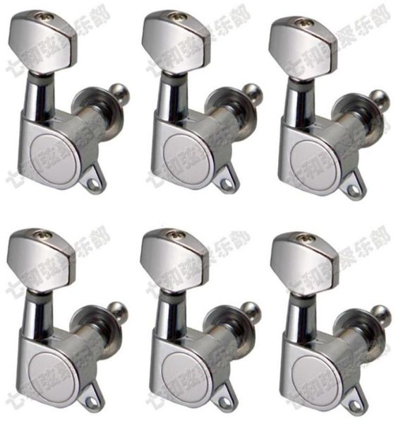 Silver 6r Electric Guitar Strings Pulsante Tuning PEGS Keys Tuner Machine Catch Parti di chitarra Strumenti musicali Accessori2447908