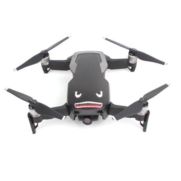 Drohnen 2 PCs Haifischaufkleber für DJI Mini 3 Pro/Mavic Mini 2/SE/Luft 2S für wasserdichtes Gesichtsaufkleber -Aufkleber -Accessoires mit Drohnen -Gesichtsabklebern