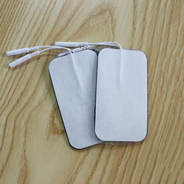 50шт/лот Tens Electrode Pads Наклейка с проводящей гелевой накладкой для акупунктуры для тела цифровая терапия массажер EMS мышечный стимулятор