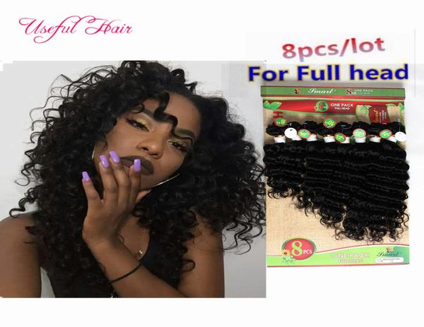 8inch brasilianische Haarverlängerungen Kinky Curly Hair Webs 220G Malaysian Hair Bündel Körperwelle menschliche Weben Burgund Farbweave Bu832944