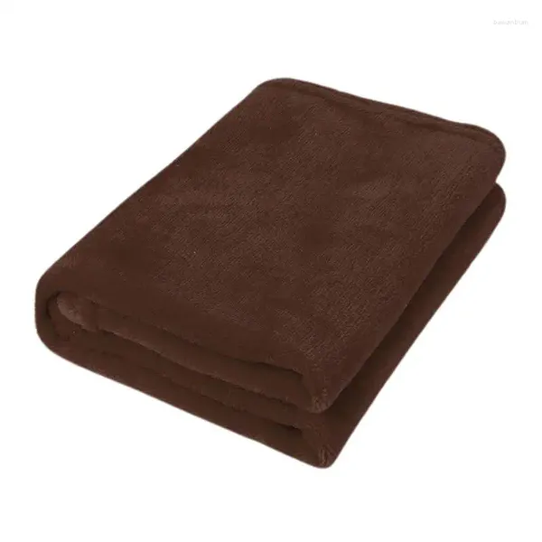 Одеяла флисовые плюшевые одеяло мягкая фланелевая фланель уюта для взрослых 50x70 см. Прочный сплошной диван с твердым цветом