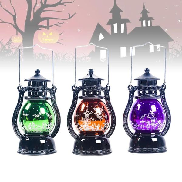 Thotochenti per candele 3 pezzi Lampada sospesa Halloween Lights Vintage Lantern Holmochindkin
