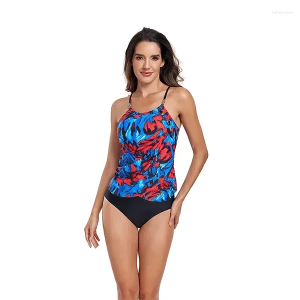 Swimwear femminile 2024 Bikini Set di costumi da bagno Push Up Women Tankini Top Two Swimng costume da bagno imbottito da bagno imbottiti