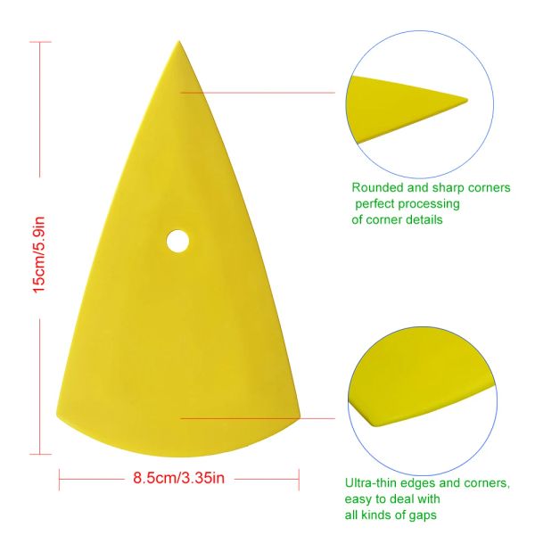 Verde Amarelo Verde Amarelo Contorno Squeegee Para Carrocre Vinil Janela de Vinil Terty Go Card Card Racra