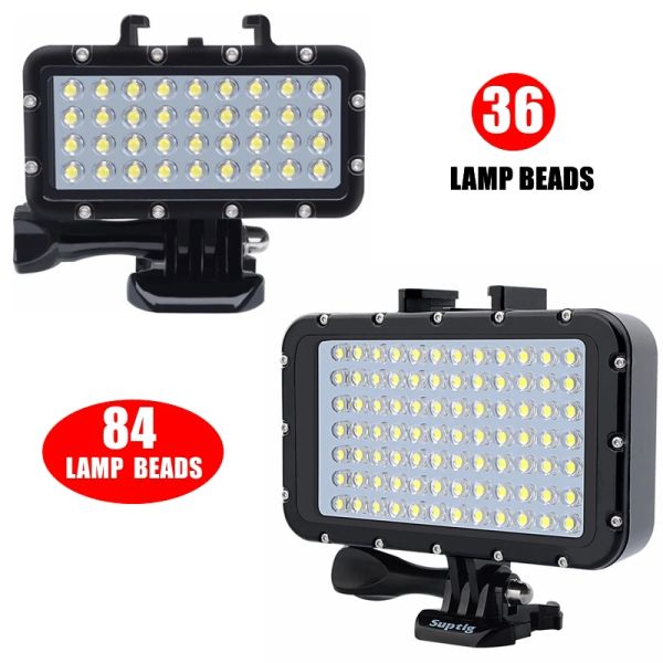 Telecamere più recente luce immersione 36/84 perle lampade a LED Follumi impermeabili per installa per insta360 One RS R X2 GOPO 10 9 8 7SLR