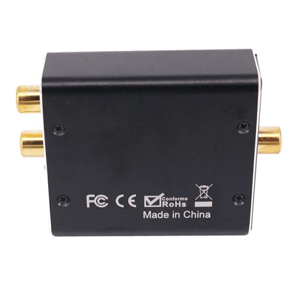 Convertitore audio da digitale a analogico 3,5 mm Jack Aux RCA L / R Convertitore Fibra ottica coassiale SPDIF Decodificatore audio digitale
