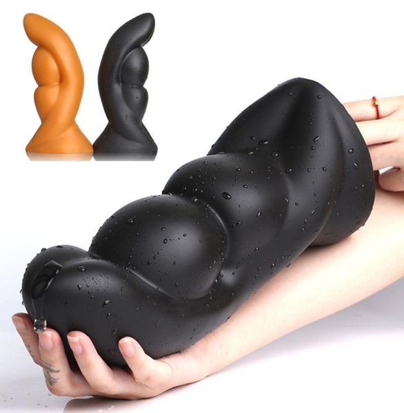 Silicone Enormi giocattoli anali di grande tappo anale con tappa anale Massaggio della prostata Stimolazione vaginale Anus Dilator Sex Toys for Men Women T2009015295150