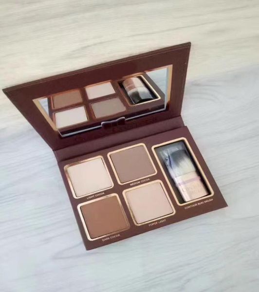 Novo contorno de cacau de maquiagem cinzelada com perfeição Contorno Highlighters Kit Bronzers Highlighters Epacket Ship6147023