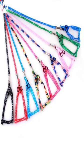 200 pezzi da 10120 cm imbracatura per cani guinzaglio per le teheter per bambini giocattoli in nylon stampato per animali domestici regolabili cuccioli di gatto accessori per animali da gatto coccole 7386320