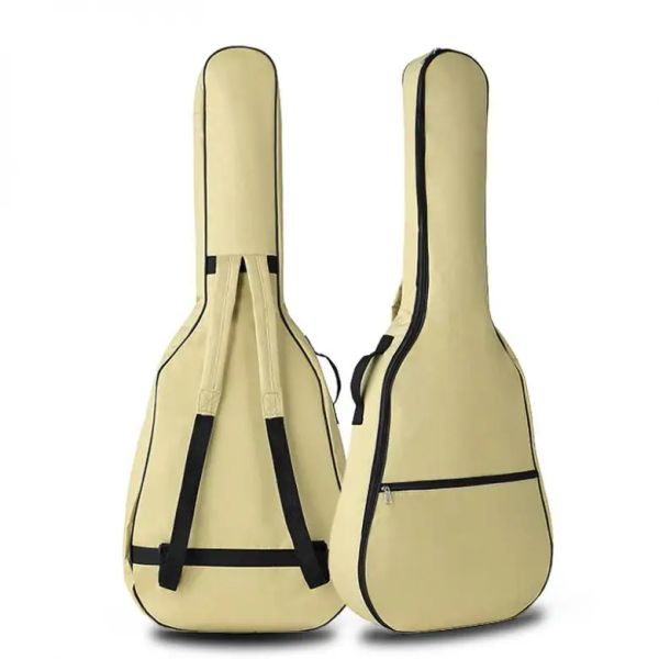 Tragbare 41 -Zoll -Oxford -Stoff -Akustik -Gitarre Doppelgurte gepolsterte Gitarre Soft Case Gig Bag wasserdichtem Rucksack