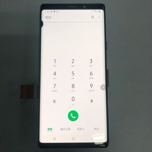 Tek Satış Samsung için Süper AMOLED LCD Not 9 LCD N960F N960D Dokunmatik Ekran Sayısallaştırıcı Satır Notu Note9 LCD için Çerçeve Yok