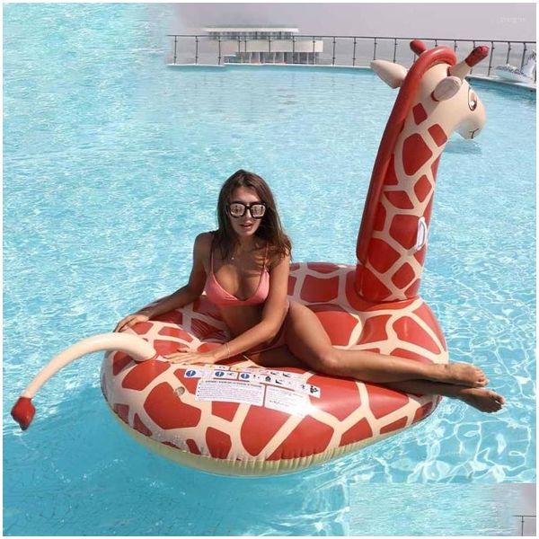 Camp Furniture Outdoor Water Deck Stuhl PVC aufblasbare Mount Floating Row Bett Giraffe ADT Spielzeug Drop Lieferung Sport im Freien Camping Hi DH0RP