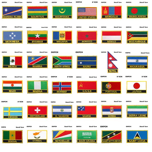 Patches de bandeira Arizona Califórnia Indiana Maryland Alabama Texas Louisiana Massachusetts Colorado Montana Novo México Wyoming