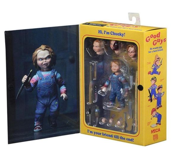 Childs joga Good Guys Ultimate Chucky PVC Ação Figura colecionável Modelo Toy 4quot 10cm 2207047554634